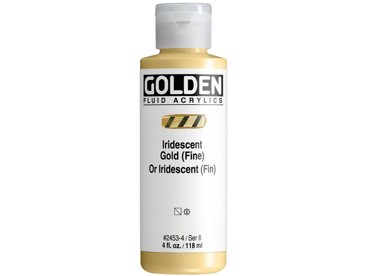 GOLDEN FLUID ACRYL 119ML S6 453 IRIDESCENT GOLD (FINE) 1