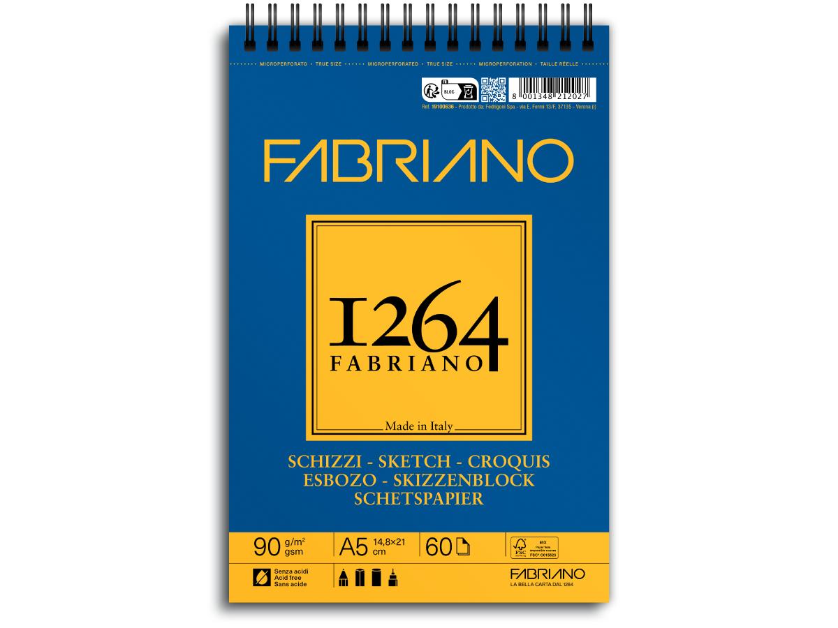 FABRIANO 1264 SCHIZZI SCHETSPAPIER A5 90 GRAMS 1