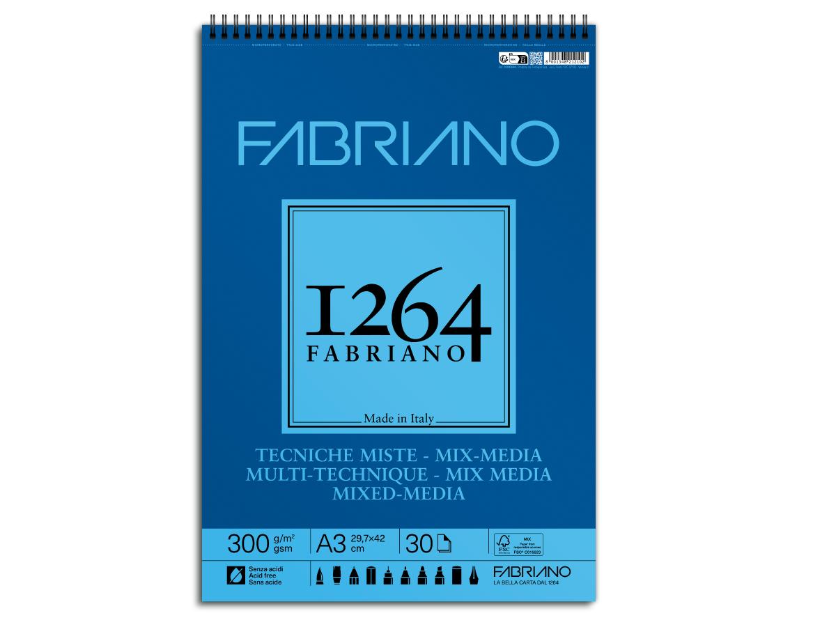 FABRIANO 1264 MIXED MEDIA PAPIER A3 300 GRAMS 1
