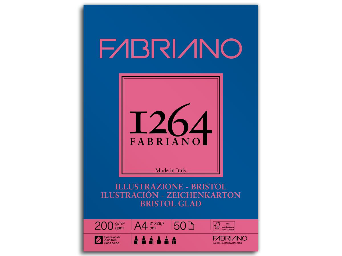 FABRIANO 1264 BRISTOL TEKENPAPIER A4 200 GRAMS 1