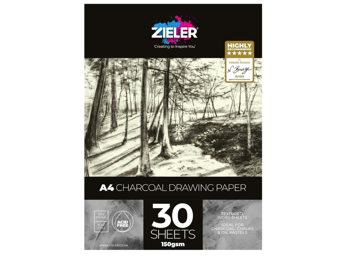 ZIELER CHARCOAL DRAWING PAPER A4 150G 1