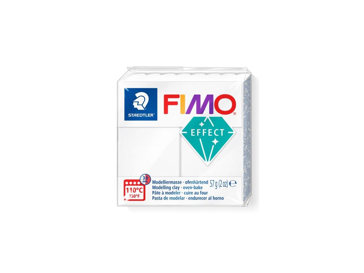 FIMO EFFECT BOETSEERKLEI 57GRAM TRANSPARANT WIT (KLEURLOOS) 1