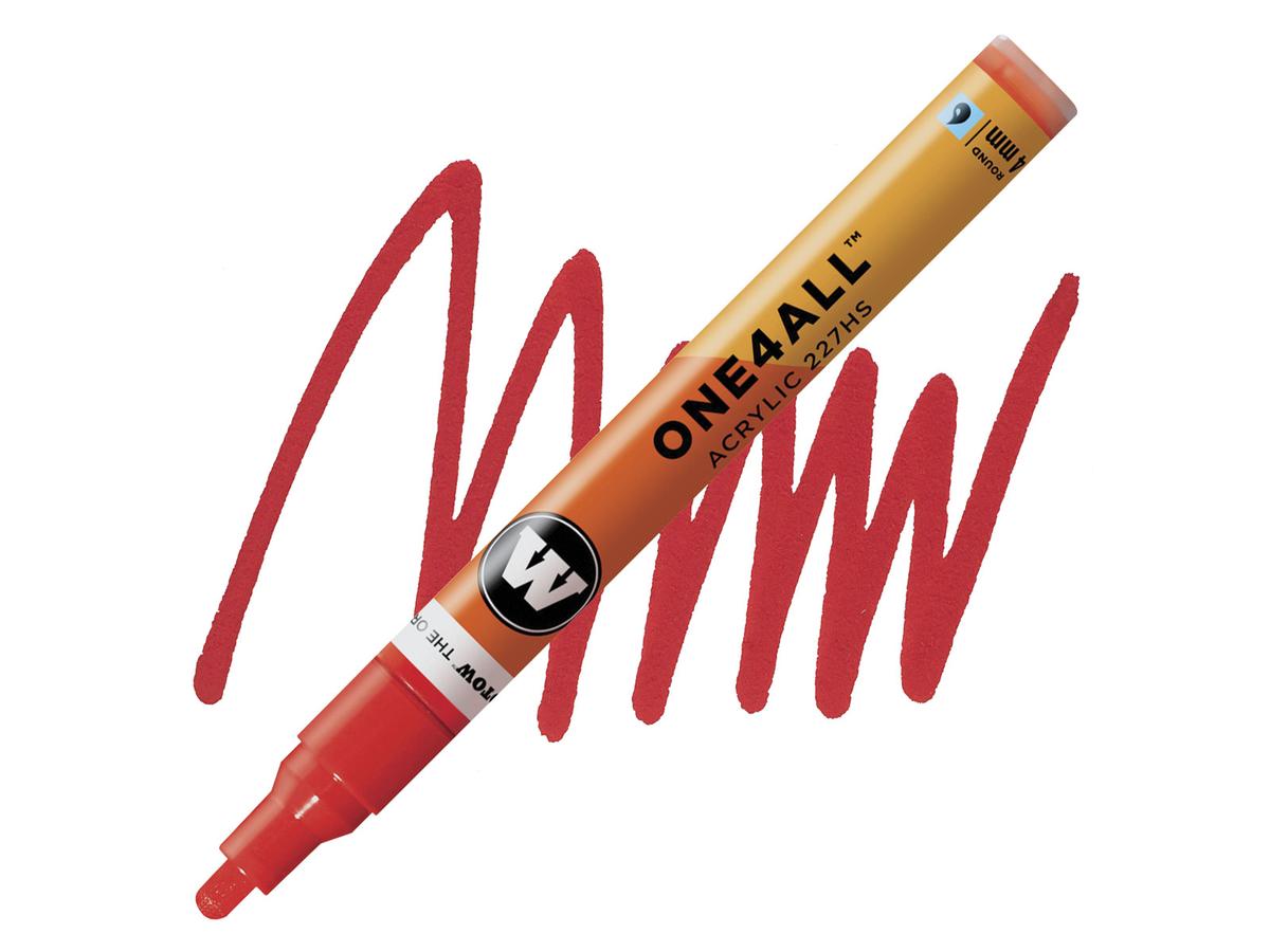 MOLOTOW ONE4ALL MARKER 227HS 013 4MM TRAFFIC RED 1