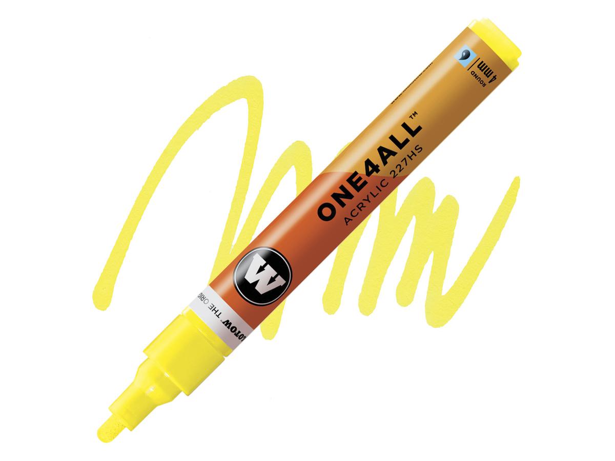 MOLOTOW ONE4ALL MARKER 227HS 220 4MM NEON YELLOW FLUOR 1
