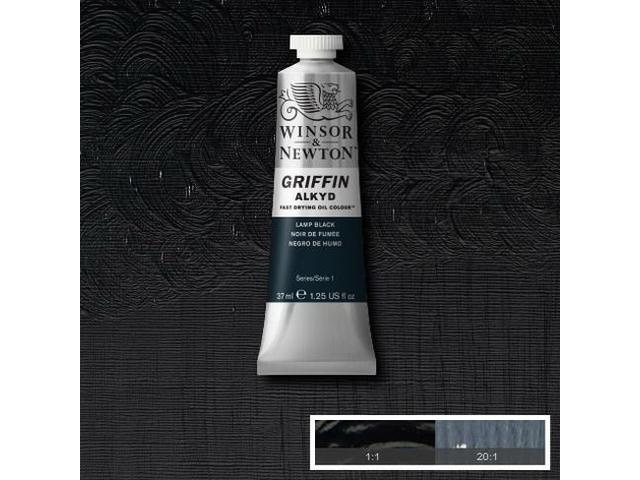 WINSOR & NEWTON GRIFFIN ALKYDVERF 37ML S1 337 LAMP BLACK 1