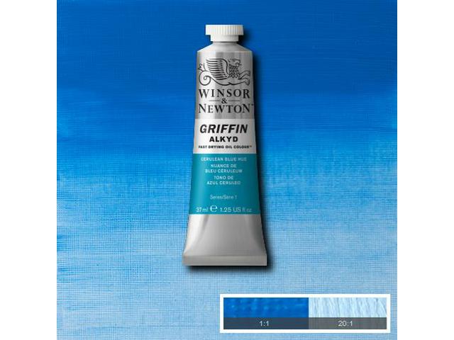 WINSOR & NEWTON GRIFFIN ALKYDVERF 37ML S1 139 CERULEAN BLUE HUE 1