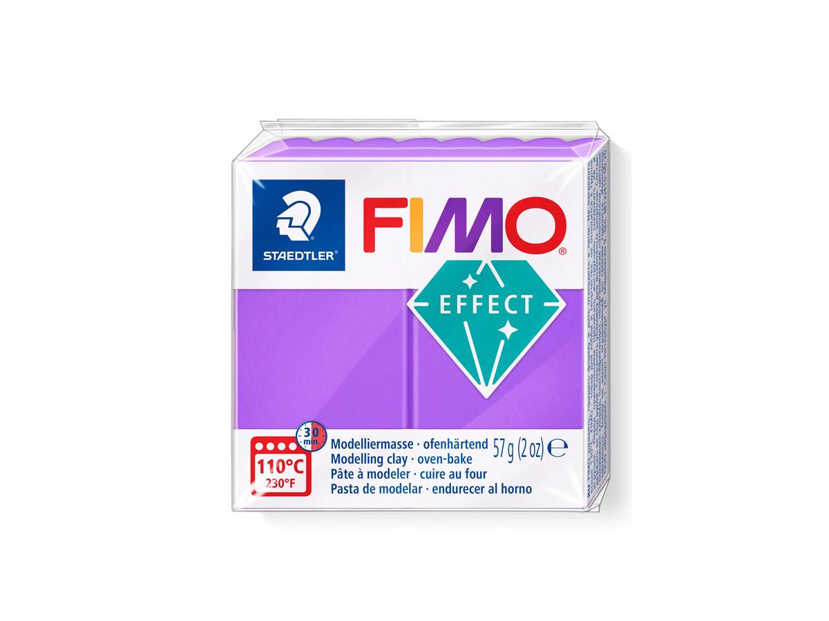 FIMO EFFECT BOETSEERKLEI 57GRAM TRANSPARANT LILA 1