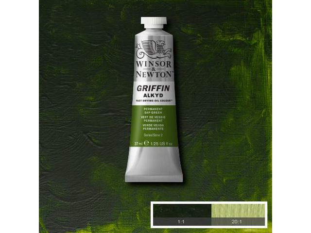 WINSOR & NEWTON GRIFFIN ALKYDVERF 37ML S2 503 PERMANENT SAPGREEN 1