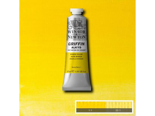 WINSOR & NEWTON GRIFFIN ALKYDVERF 37ML S1 730 WINSOR YELLOW 1
