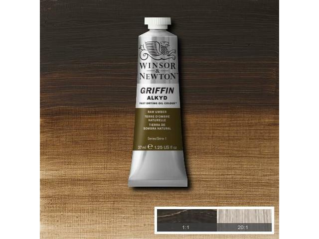 WINSOR & NEWTON GRIFFIN ALKYDVERF 37ML S1 554 RAW UMBER 1