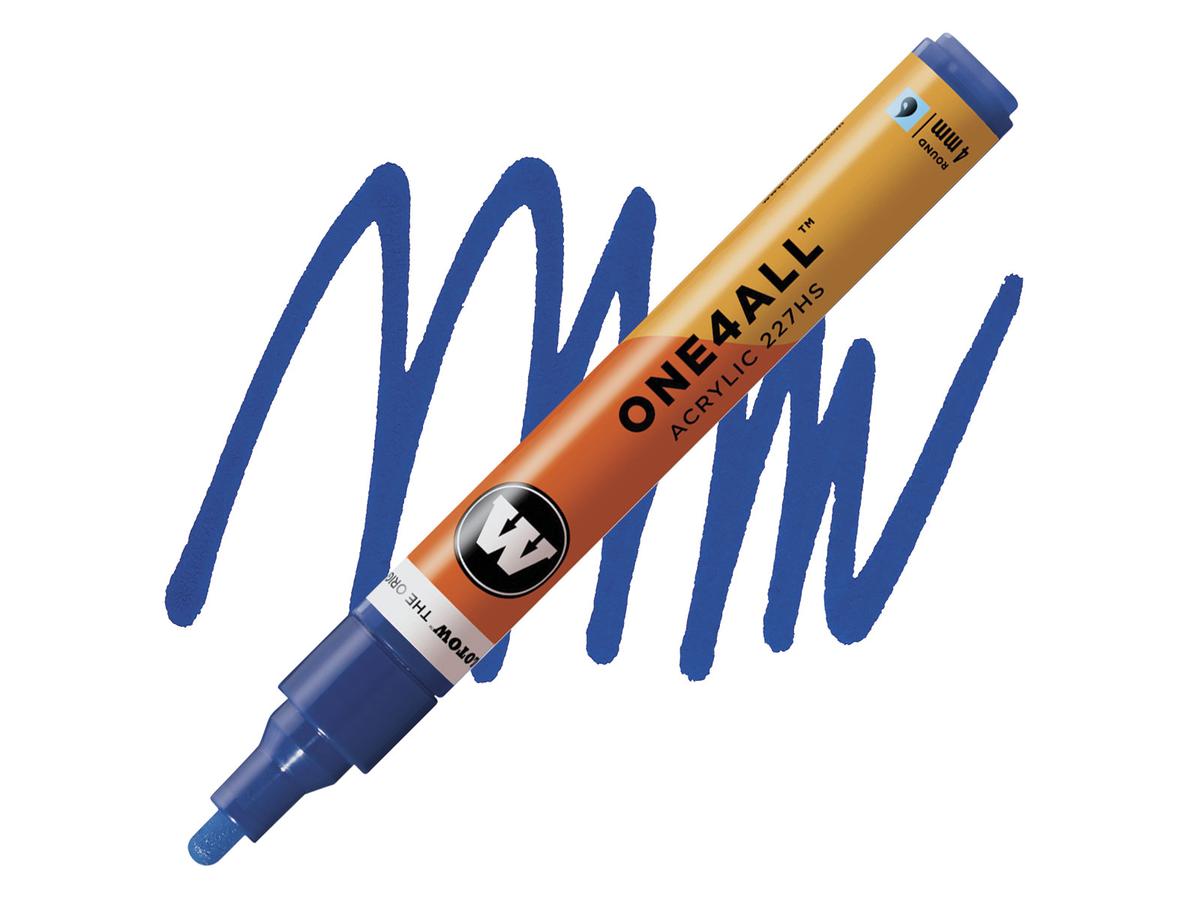 MOLOTOW ONE4ALL MARKER 227HS 204 4MM TRUE BLUE 1