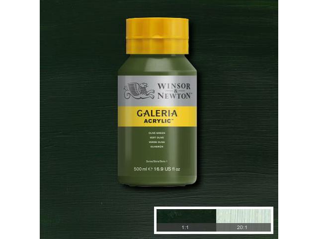 WINSOR & NEWTON GALERIA ACRYLIC 500ML 447 OLIVE GREEN 1