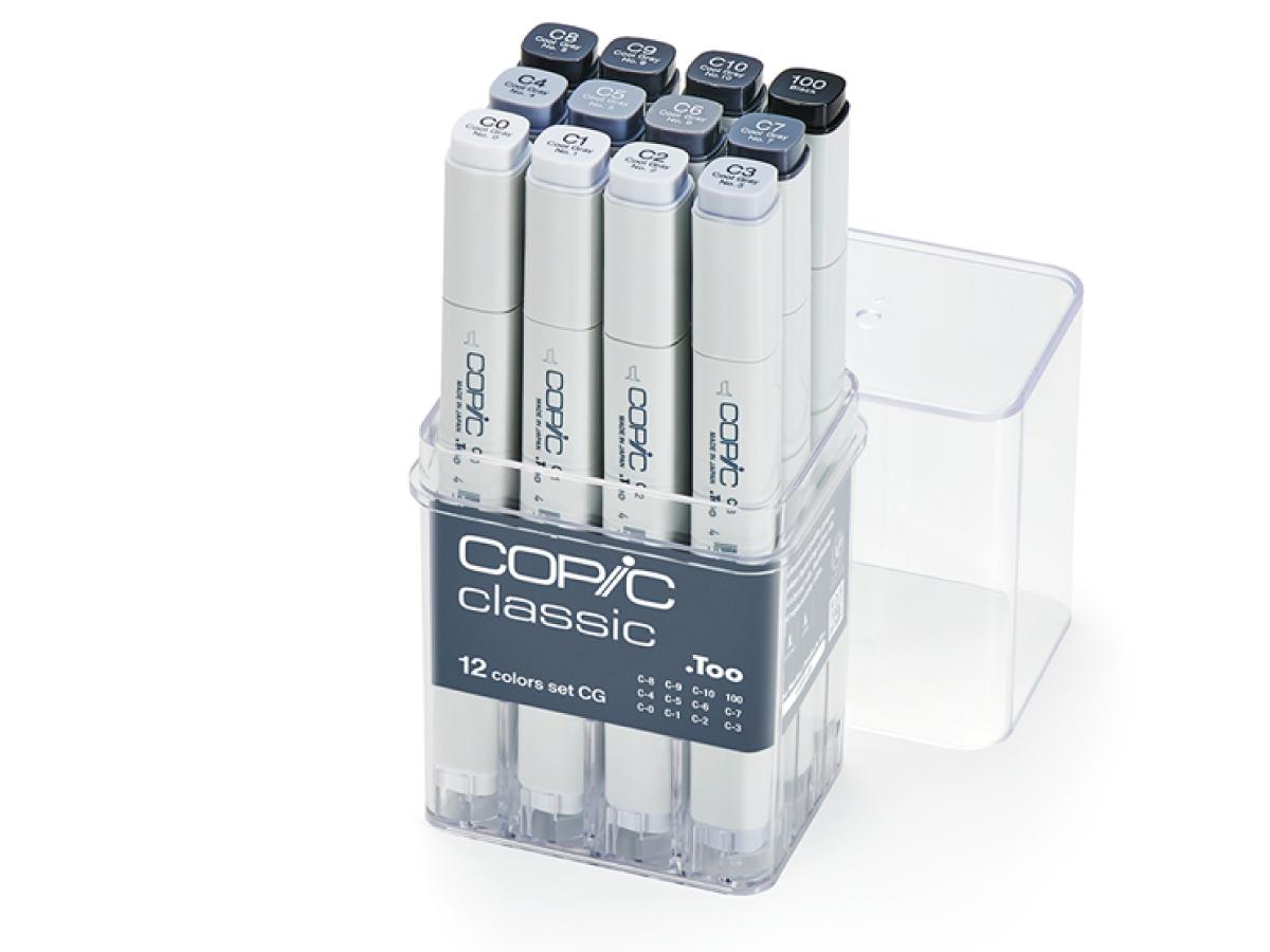 COPIC MARKERSET 12-DELIG COOL GRAY 1