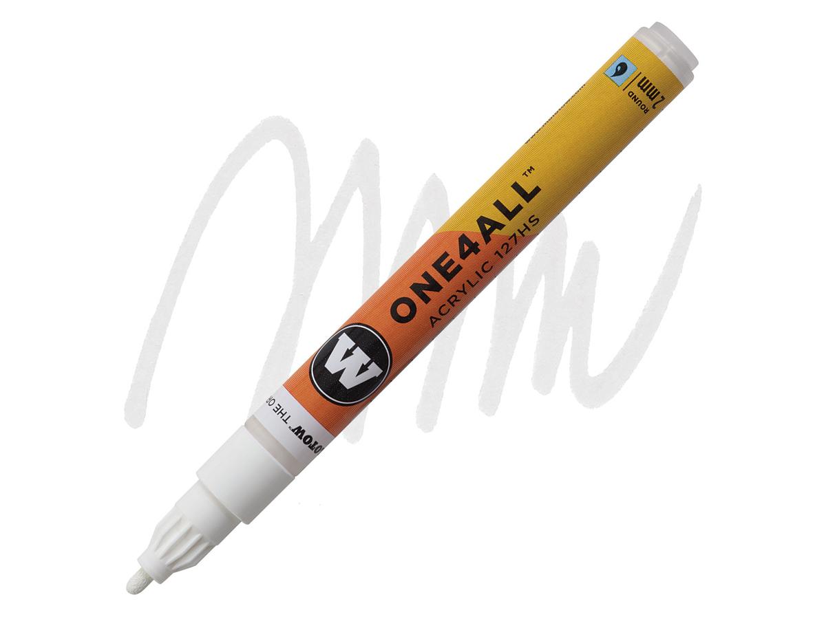 MOLOTOW ONE4ALL MARKER 127HS 160 2MM SIGNAL WHITE 1