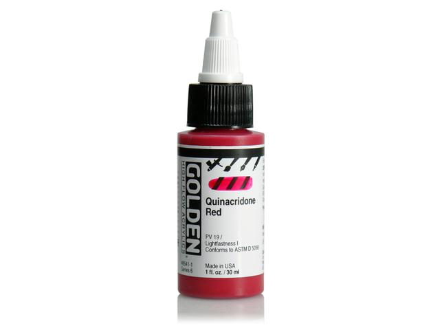 GOLDEN HIGH FLOW ACRYL 30ML S6 QUINACRIDONE RED 1