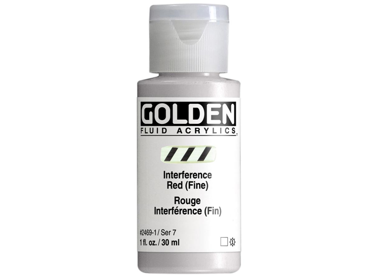 GOLDEN FLUID 30ML S7 469 INTERFERENCE RED FINE 1