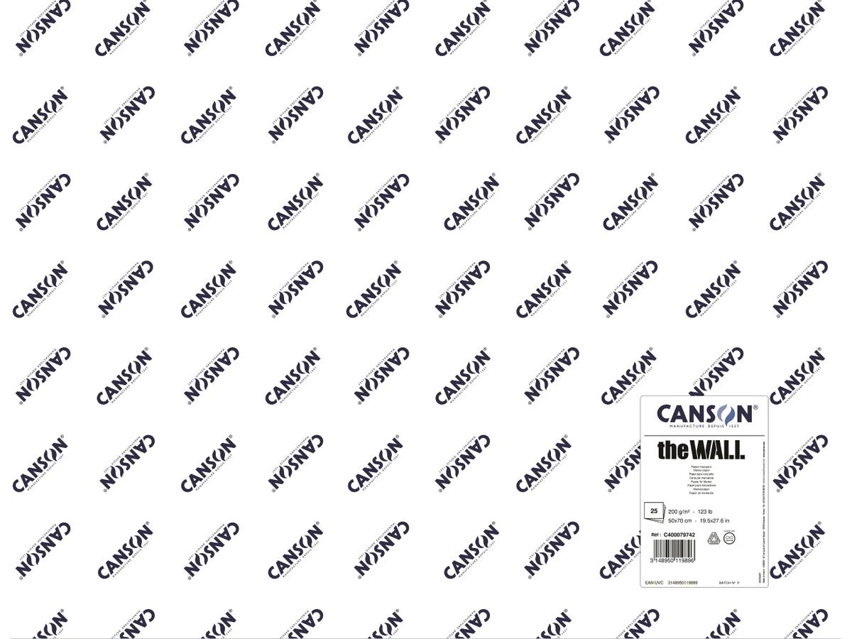 CANSON THE WALL VEL GRAFITTI-PAPIER 50X70CM 200GRAM 1
