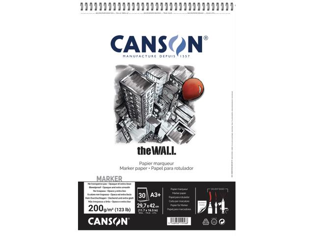 CANSON THE WALL SPIRAALBLOK GRAFITTI-PAPIER A3 200GRAM 2-Z 1