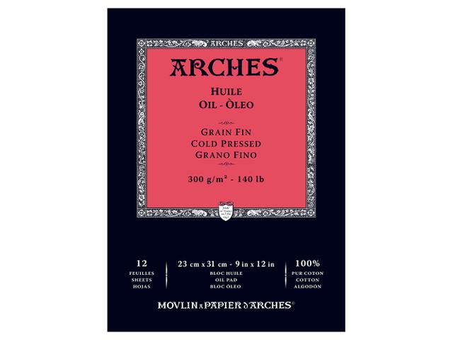 ARCHES OLIEVERFPAPIER BLOK 23X31CM 300GRAM 1