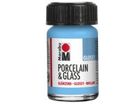 MARABU PORCELAIN GLASS GLOSSY 15ML 090 LICHTBLAUW