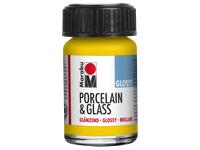 MARABU PORCELAIN GLASS GLOSSY 15ML 220 ZONNEGEEL