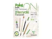 CLAIREFONTAINE PAINT-ON RECYCLED A4 250GRAM 30 VEL BLOK