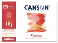 CANSON FIGUERAS OLIEVERFPAPIER BLOK 24X33CM 290GRAM 