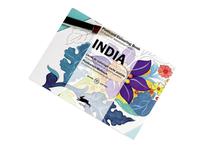 POSTCARDKLEURBOEK - INDIA (10,5x15CM)