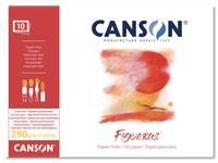 CANSON FIGUERAS 4-Z OLIEVERFPAPIER BLOK 24X33CM 290GRAM