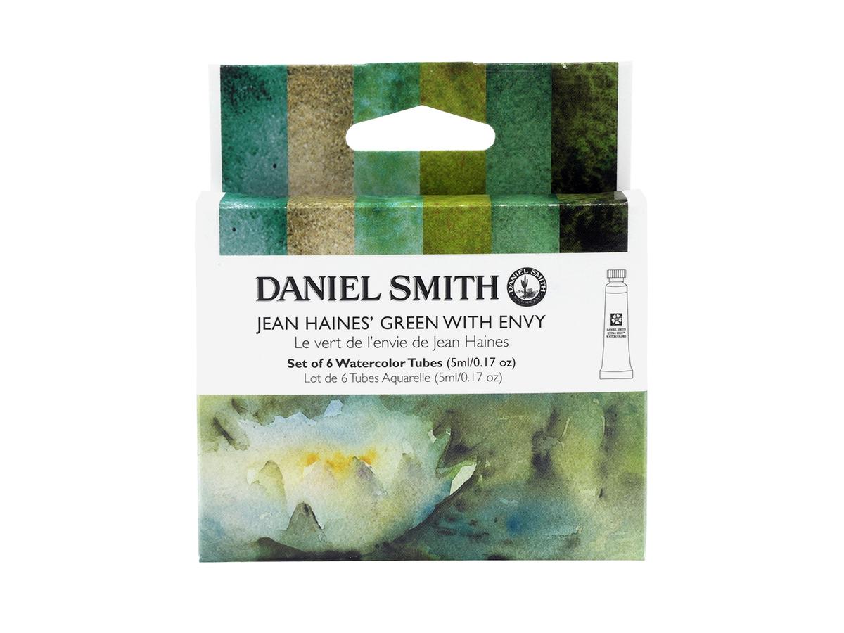 DANIEL SMITH JEAN HAINES' GREEN WITH ENVY SET WATERCOLOUR 6X5ML 3