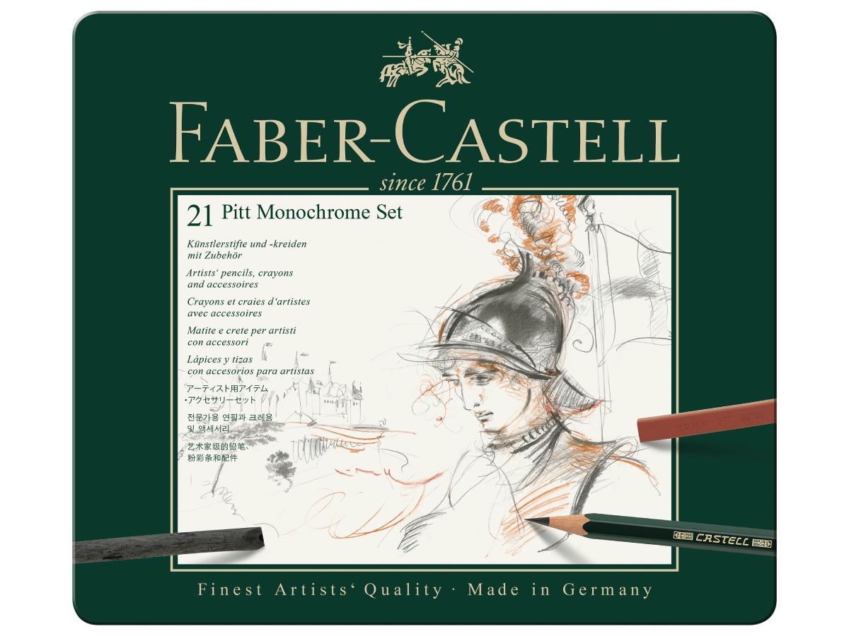 FABER-CASTELL PITT MONOCHROME SET 21 STUKS FC-112976 2