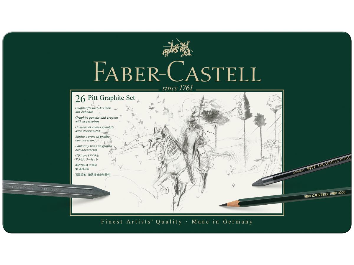 FABER-CASTELL PITT GRAFIETSET 26-DELIG BLIKETUI FC-112974 2