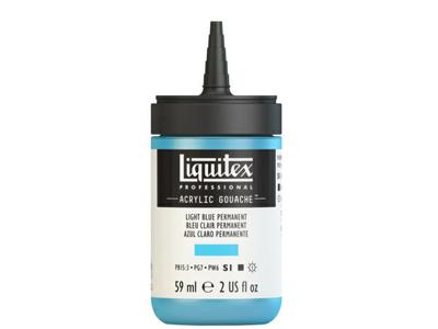 LIQUITEX ACRYLIC GOUACHE 59ML S1 770 LIGHT BLUE PERMANENT 3